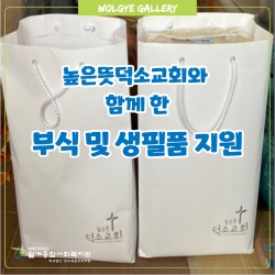 높은뜻덕소교회, 부식 및 생필품 전달